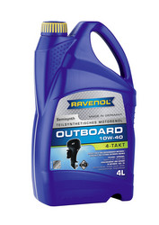    Ravenol  4-T . Outboardoel 4T SAE 10W-40 (4) new  |  4014835729193